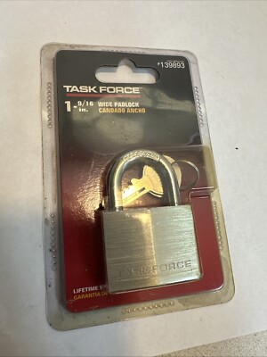 Task Force 1 9/16'' Steel Laminated Shackle Case Hardened Padlock Candado Ancho