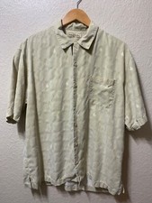 Tommy Bahama Aces Dice Pass Line Risk Reward Gamble Vegas Silk Camp Shirt Size L