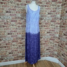 Vintage Blue Purple Dress UK 12 St Michael