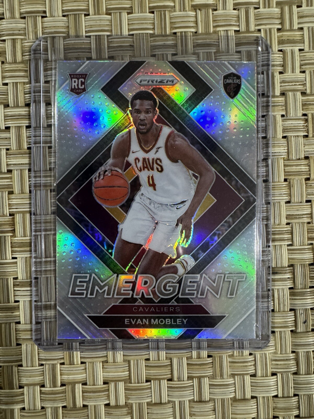 Evan Mobley 2021-22 Panini Prizm Emergent Silver Prizm RC #9 Cavaliers