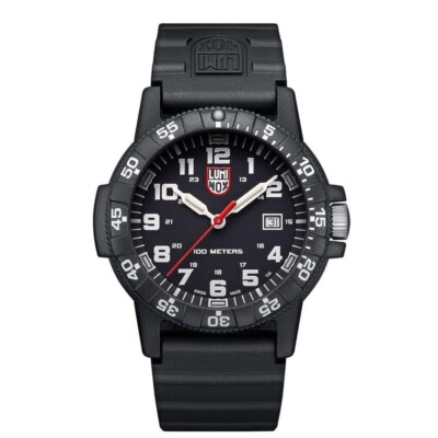 Luminox Leatherback SEA Turtle Giant 44mm Outdoor Uhr - Schwarz/Weißes Zifferblatt