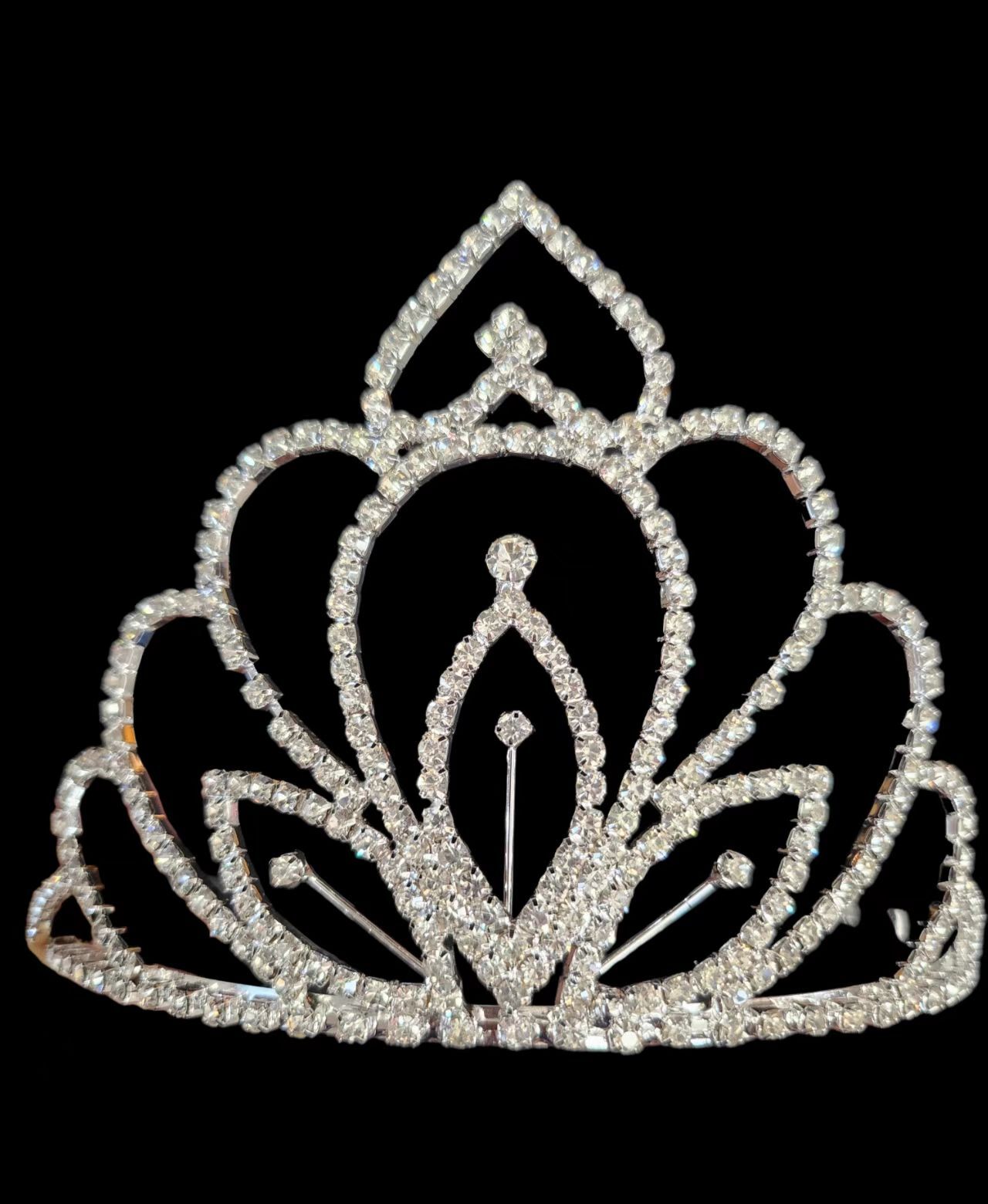 Bridal Wedding Princess Rhinestone Crystal Tiara Hair Prom Crown 4