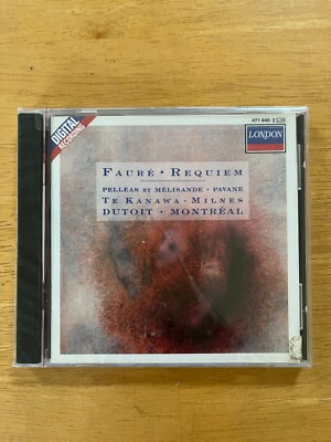 FAURE Requiem Pelleas et Melisande Pavane Te Kanawa Milnes DUTOIT CD Sealed MINT