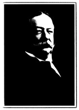Vintage Postcard William Howard Taft National Historic Site Portrait Edit