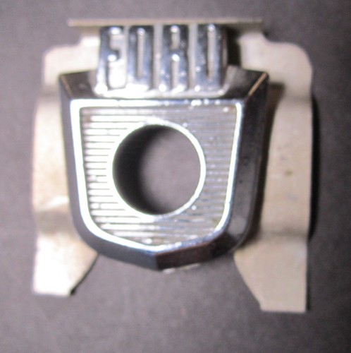 1957-59 Ford Glove Box Door Button Emblem PT 10270 + UNCUT NOS Ignition Key USA - Bild 11 von 11