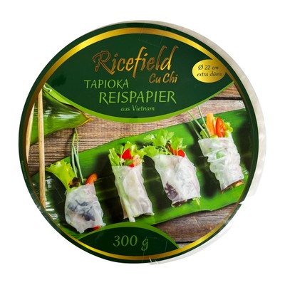 Ricefield Tapioka Reispapier extra dünn Ø22cm 300g Banh Trang