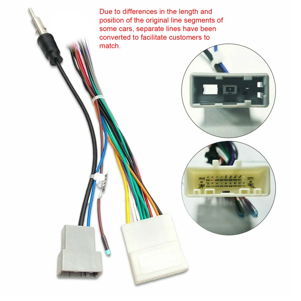 Car Stereo Wiring Harness Adapter CD Radio Cable Install Plug For Nissan 70-7552 - Image 2 of 4