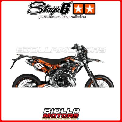 S6-058803/WH GRAFIK STAGE6 ORANGE/WEISS BETA RR 50 ENDURO