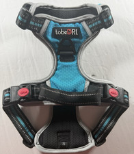 No Pull Dog Harness Adjustable Reflective Dog Harness-Blue/Med