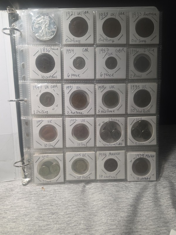 1900's World Coin Collection 87+ Coins from  1856, 1916, 1920's Some Silver 20th