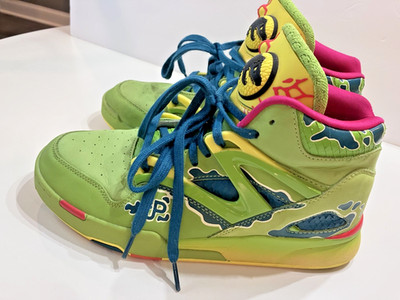 Reebok Pump Omni Zone II 2 x Jurassic Park Dilophosaurus Green GY0549 Men's Sz 8