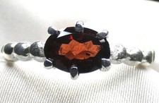 ❤️ Granat Ring 925 Silber offen Gr. 54 - 56 (17,2 - 17,8) viele Größen passend