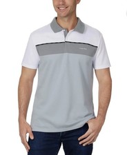 Calvin Klein Men's Classic Fit 2 Button Shirt Gray Large