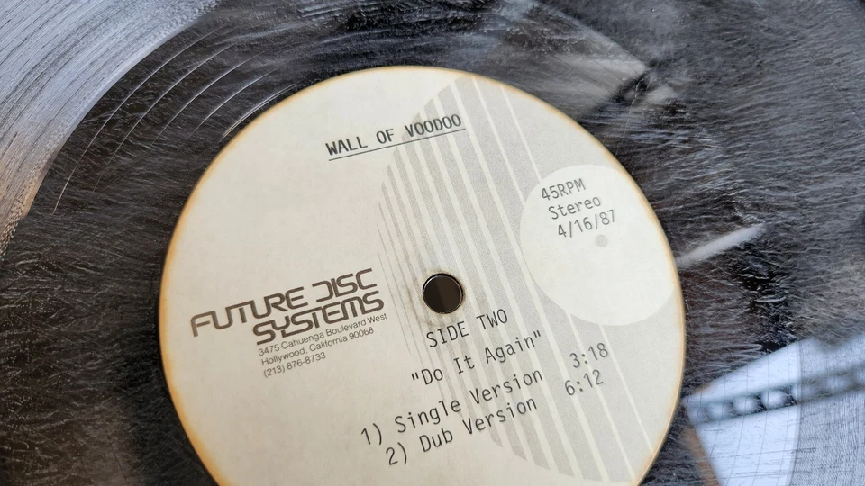 Wall of Voodoo Do it Again Acetate Record LP Foto 4 de 4