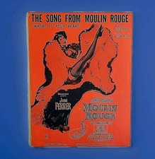 Vintage Sheet Music Where Is Your Heart Moulin Rouge Movie Theme Song 1953