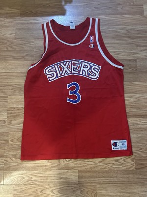 Vintage Champion Philadelphia 76ers Sixers Allen Iverson #3 Jersey