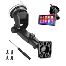 Carplay Screen Mount with Scrwes, Flexible Suction Cup Bracket for 7"/ 9"/