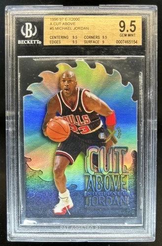 1996 Skybox EX-2000 Michael Jordan A Cut Above #5 Bulls BGS 9.5 GEM MINT