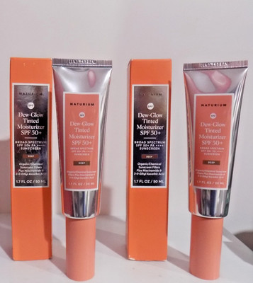 NEW LOT 2~Naturium Dew-Glow Tinted Moisturizer SPF 50+Sunscreen ''DEEP'' EXP.11/26