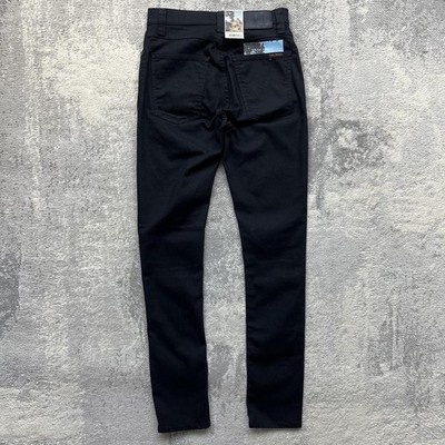 Nudie Jeans Pipe Led Skinny Black Denim Jeans BNWT W27 X L30 Clean Slate