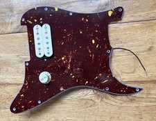 Tom Delonge-ish Strat Loaded Tort Pickguard, Aged White Hot Humbucker, CTS pot