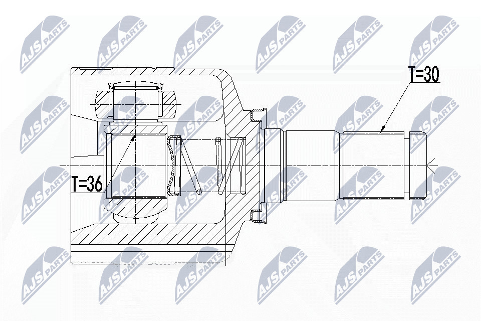N.T.Y. NPW-RE-092.NTY Joint Kit, drive shaft for RENAULT
