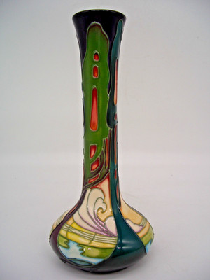 Moorcroft New Dawn Vase von Emma Bossons (signiert) Ref 1202