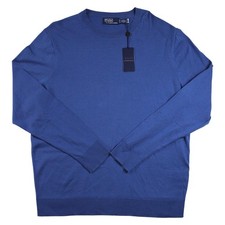 Polo Ralph Lauren Sweater Mens XXL Blue Long Sleeve Crewneck Pullover 198 NEW