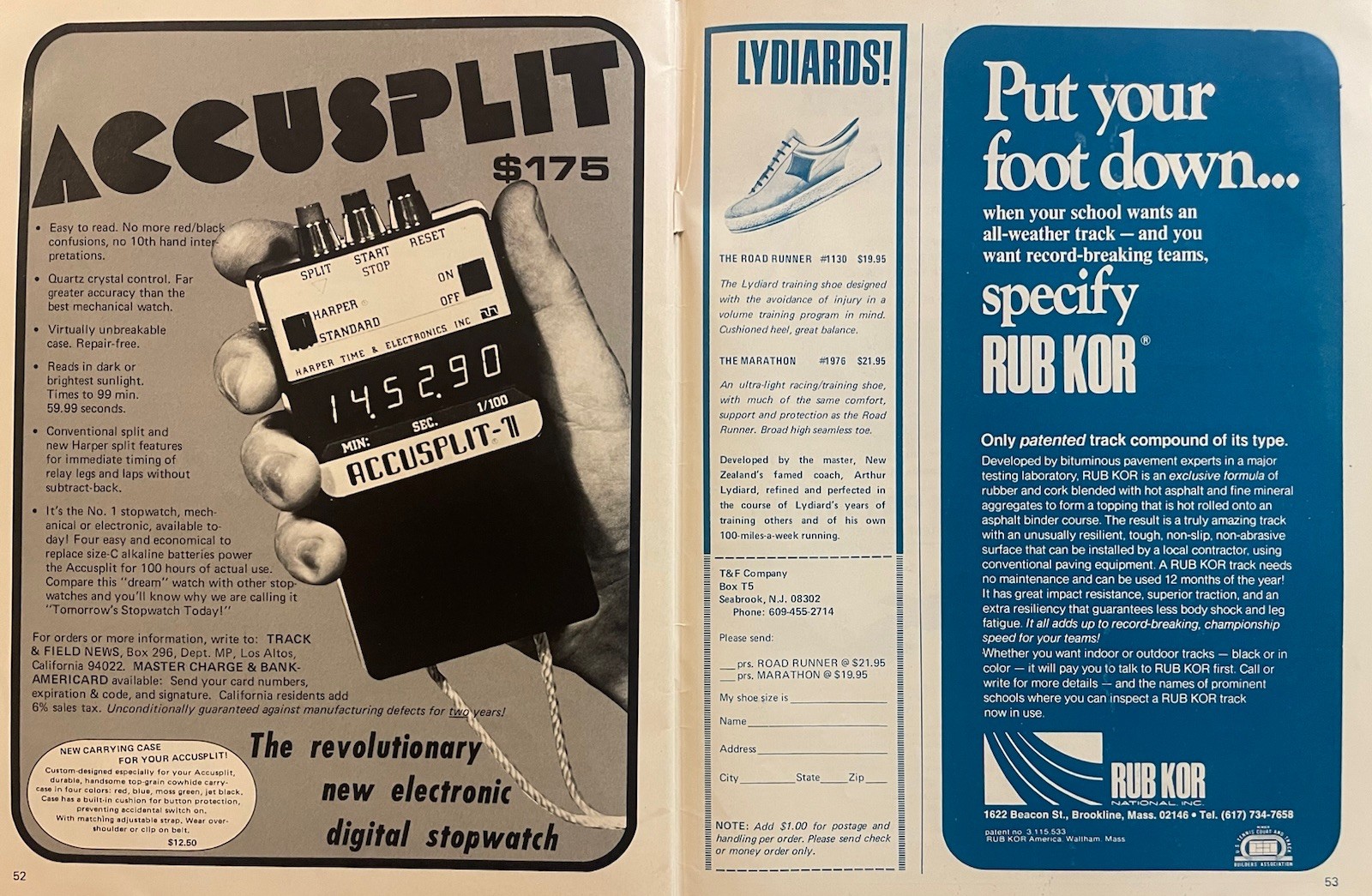 1973 Track and Field Market Place Fall                               Dave Wottle