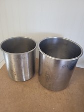 (2) 316L Stainless Steel Laboratory Heat/Cooking Pot (2 Gallons)