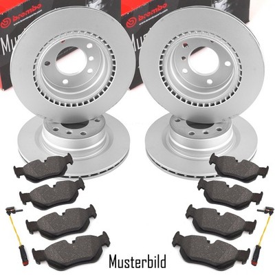 BREMBO Bremsenkomplettsatz Vorne Hinten für MERCEDES A- B-Klasse W176 W242 CLA