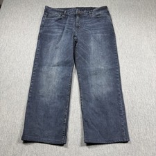 Calvin Klein Jeans Mens 38x27 Blue Straigght Leg Denim Pants Classic Five Pocket