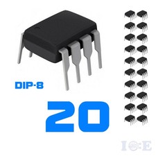 20pcs UA741CN UA741 LM741 IC ST STMicroelectronics DIP-8 Operational Amplifier