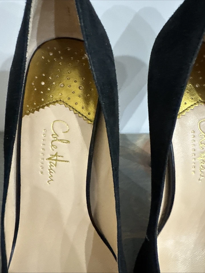 Bomba de gamuza negra para mujer Cole Haan NikeAir - usada excelente estado - talla 8 Foto 2 de 4