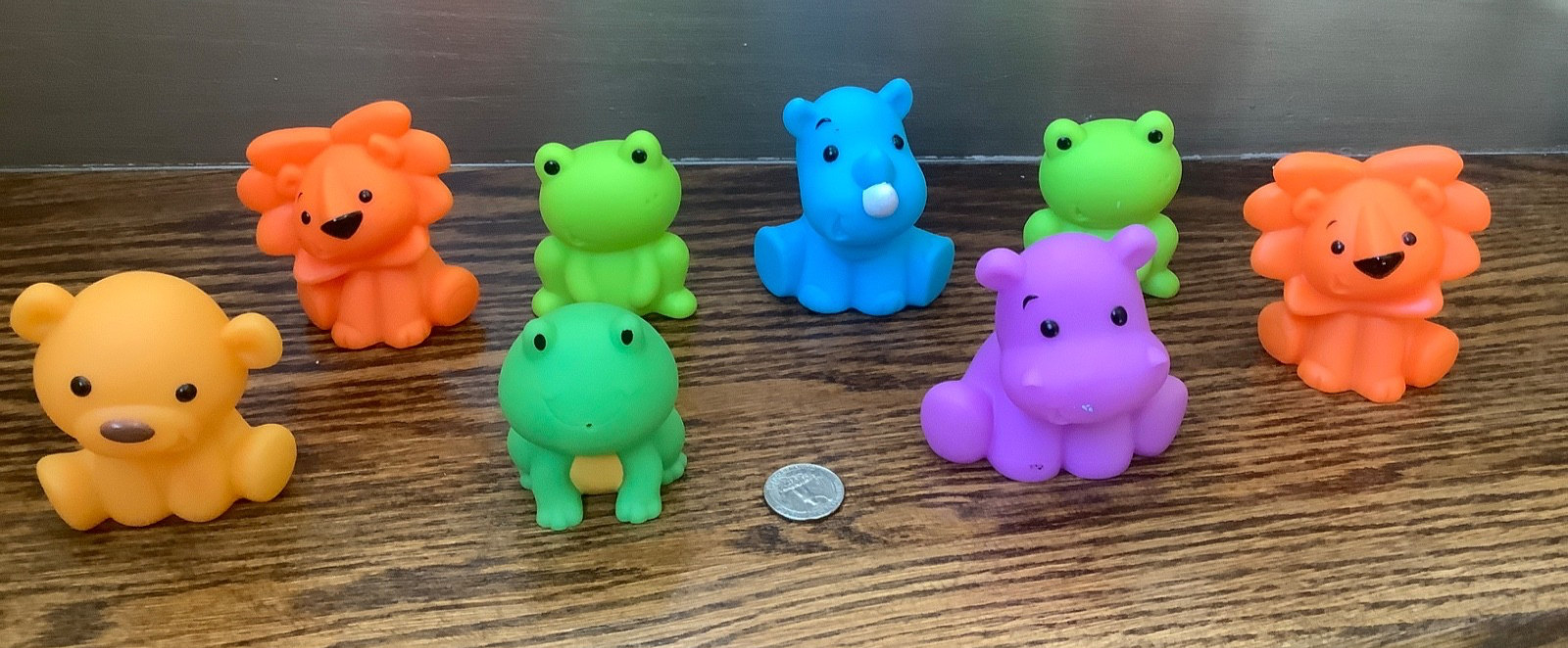 Infantino Rubber Animal Bath Tub Toys - (Mixed Lot of 8)