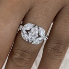 2.8ct Marquise Fashion Ring White Gold 14K Labcreated Diamond F/VS — photo 1