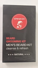 Sminiker Men’s Beard Kit. Beard Wash, Balm, Oil, Brush, Scissors, Comb, And Bag
