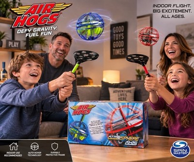 Air Hogs Atmosphere Axis Auto Hover Flying Toy Spin Master Indoor w/ Box