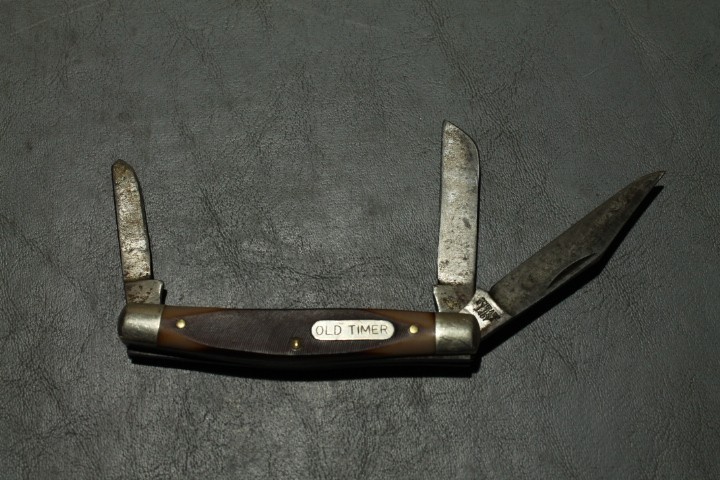 Vintage Schrade USA 340T Old Timer 3 Blade Folding Pocket Knife | eBay
