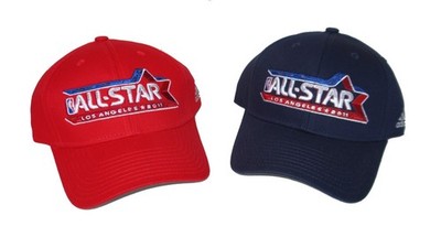 adidas NBA 2011 Los Angeles All Star Game Adjustable 2 Pack Hat Caps Red Navy