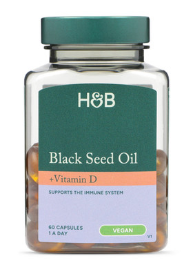 Holland & Barrett Black Seed Oil Immunity Support + Vit D