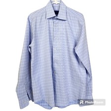 David Donahue Mens Long Sleeve Button Down Dress Shirt Size 15.5