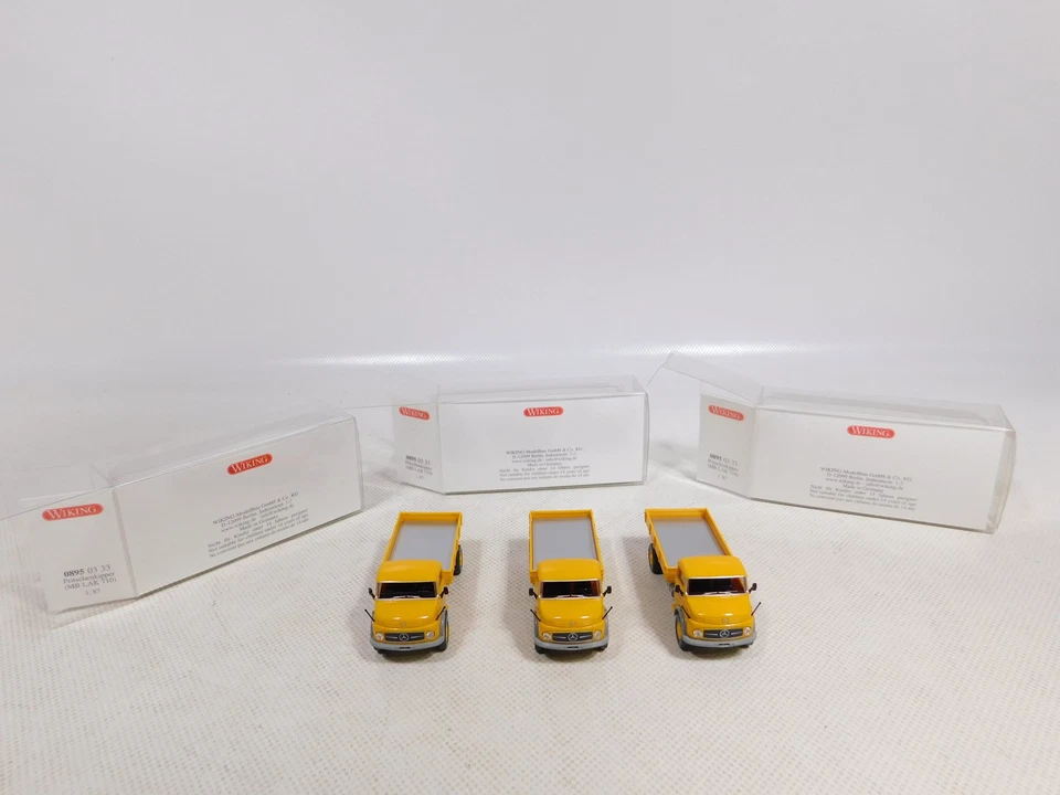 Pritschenkipper MB LAK 710 Mint Box 1:87 H0 3x 0895 03 33 #EG871-0,5 - Immagine 4 di 4