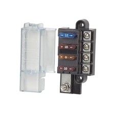 Compact ST Blade Fuse Block - 100 Amps - 5045 - 4 Circuit - 4 Circuit Cover