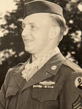 Rare original Ww2 94th Infantry Division large MOH picture 