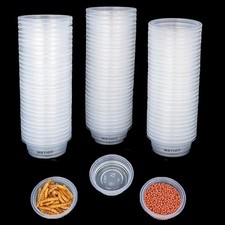 100 pcs 0.5oz Crested Gecko Food and Water Feeding Cups, Reptile Feeder other