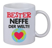 "Kaffee Tasse Becher \"Bester Neffe Der Welt\" Kaffebecher Merry X-Mas Christmas Us"
