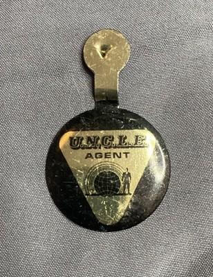 Vintage! U.N.C.L.E. AGENT Pin Back! Set of 2; Estate Find!