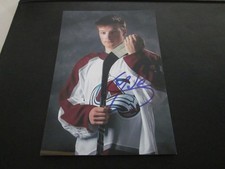 CALE MAKAR SIGNED AUTO COLORADO AVALANCHE 4X6 PHOTO- PRE NHL SIGNATURE # J20