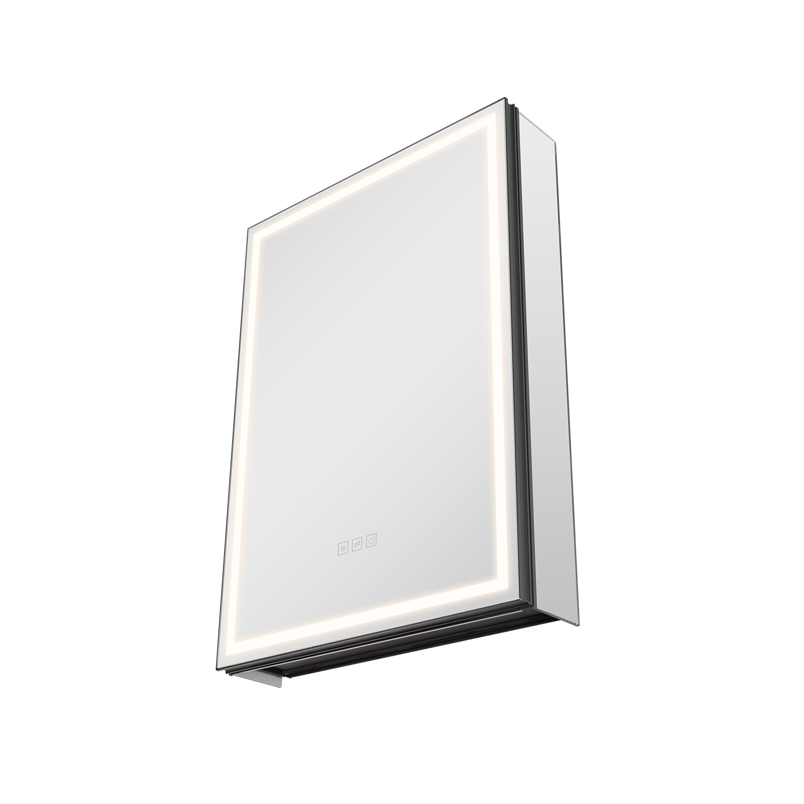 Armoire murale de salle de bain gain de place pour éclairer un lavabo sombre sans percer le sol